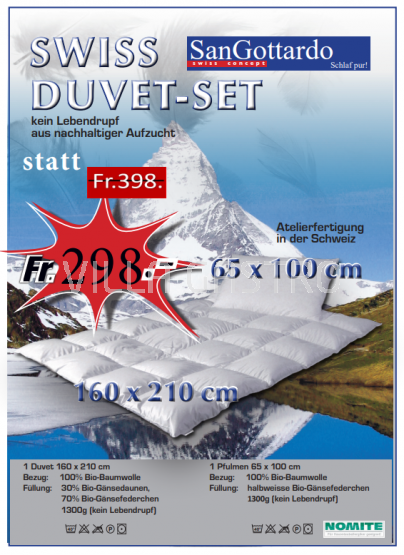 Budget Swiss Duvet-Kissen Set