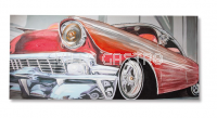 Gemälde 3D Alu Art - Red Car