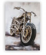 Gemälde 3D Alu Art - Motorbike